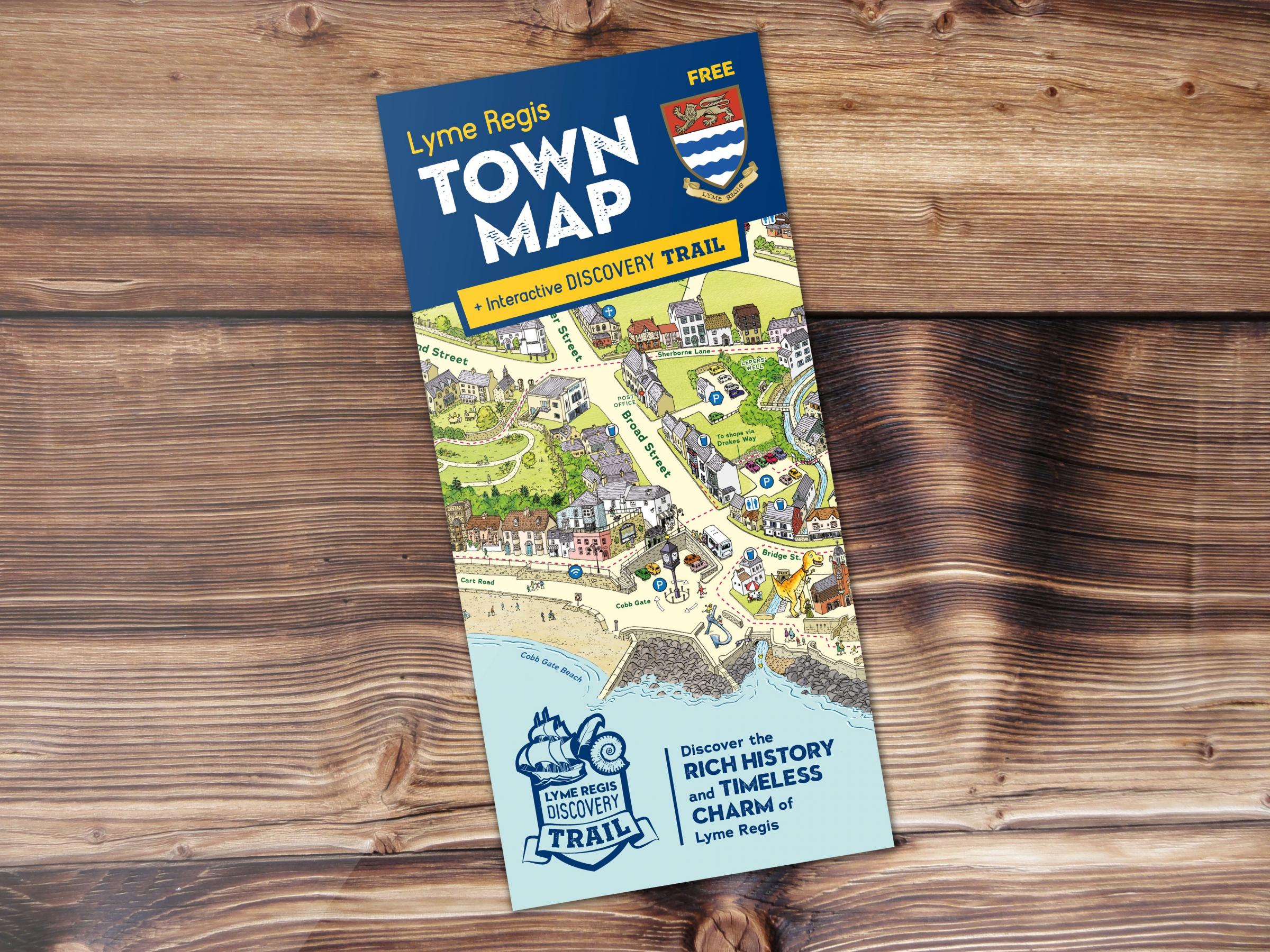 Lyme Regis Town Map Lyme Regis Town Map And Discovery Trail Launched | Bridport And Lyme Regis  News